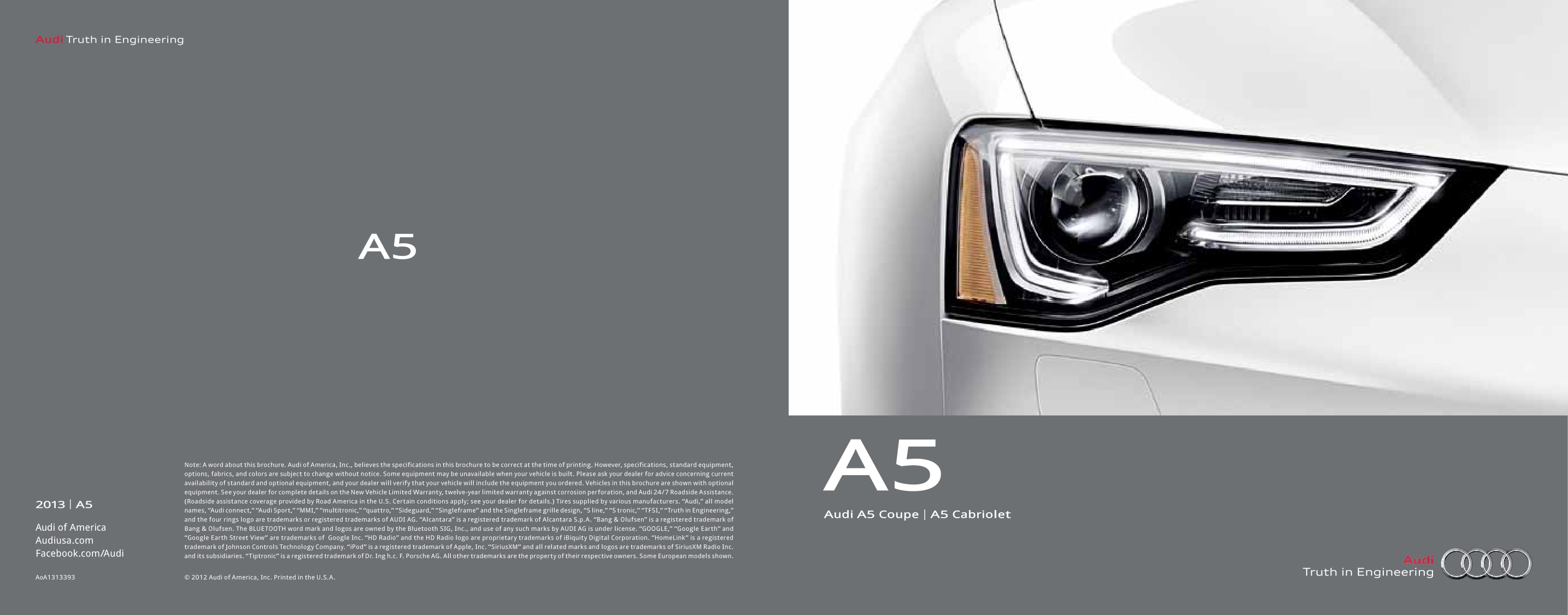 2013 Audi A5 Brochure